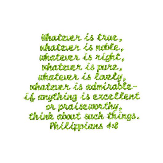 PHILIPPIANS 4:8