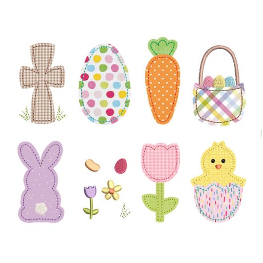Easter Embellishment Kit Embroidery Set | Machine Embroidery Designs by JuJu