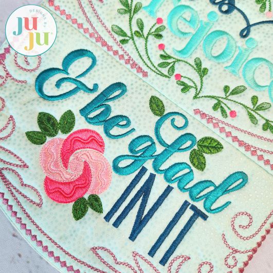 In The Hoop This is the Day Wall Hanging Project | Machine Embroidery Designs by JuJu