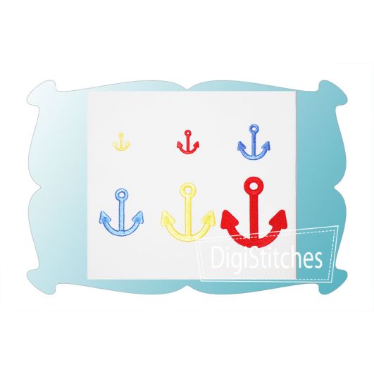 Anchor Minis | Machine Embroidery Designs by JuJu