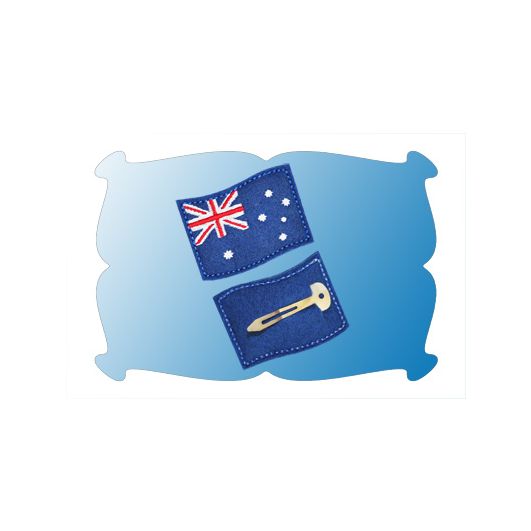 Australian Flag Snap Clip Mini In The Hoop | Machine Embroidery Designs by JuJu