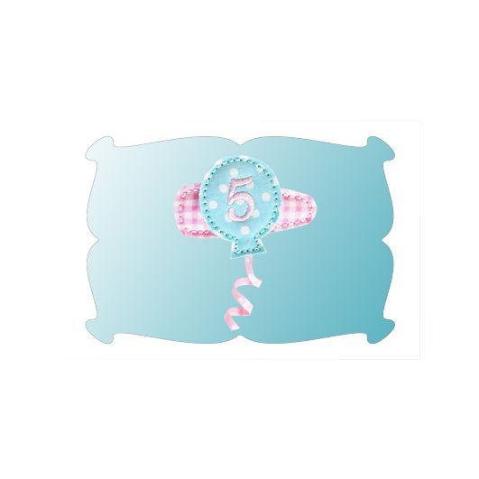 Birthday Balloon Snap Clip Mini In The Hoop | Machine Embroidery Designs by JuJu