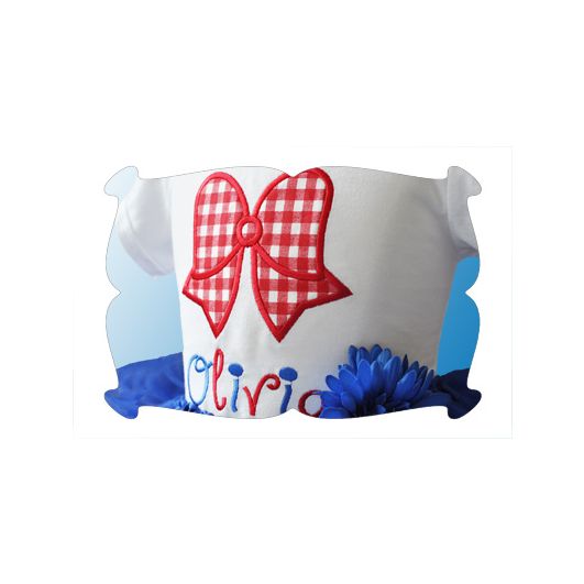 Bow Applique | Machine Embroidery Designs by JuJu