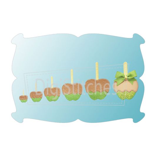 Caramel Apple Minis | Machine Embroidery Designs by JuJu