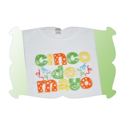 Cinco De Mayo Applique | Machine Embroidery Designs by JuJu