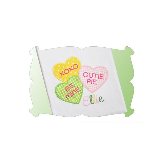 Conversation Hearts Applique | Machine Embroidery Designs by JuJu