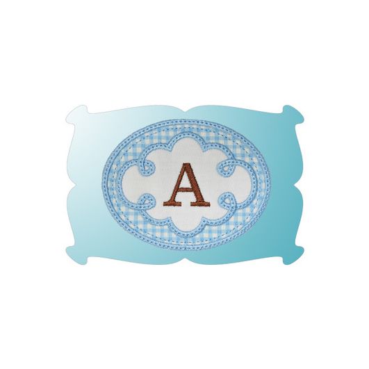 Cute Swirl Frame 1 Monogram | Machine Embroidery Designs by JuJu