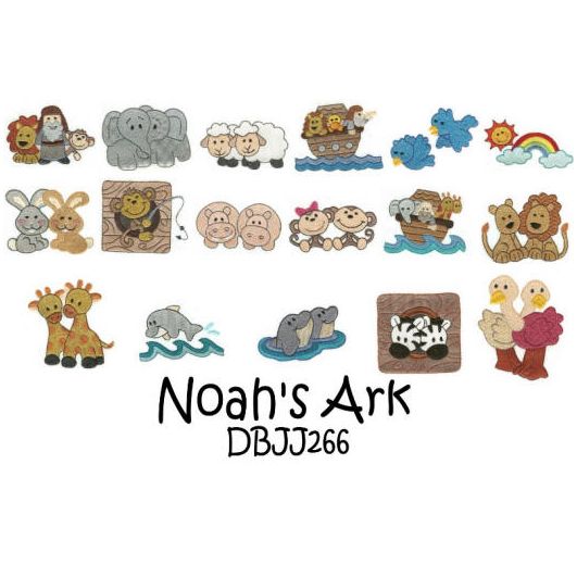 Noah's Ark Machine Embroidery Designs by JuJu