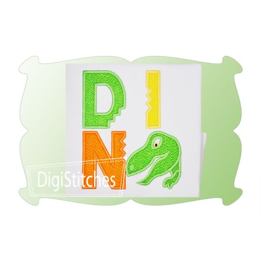 DINO Applique | Machine Embroidery Designs by JuJu