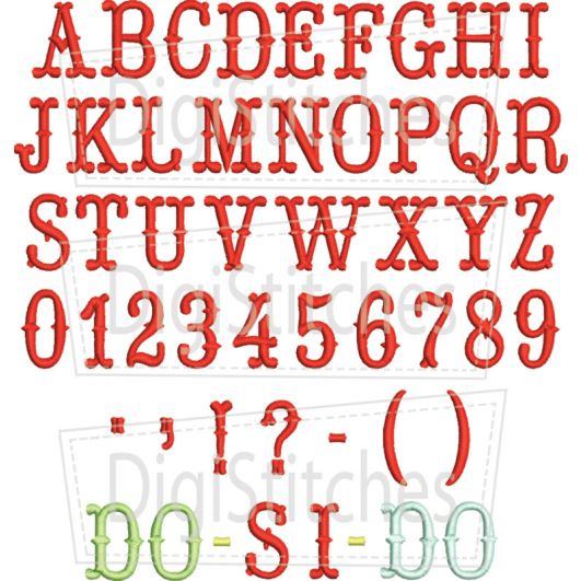 Do Si Do Embroidery Font | Machine Embroidery Designs by JuJu