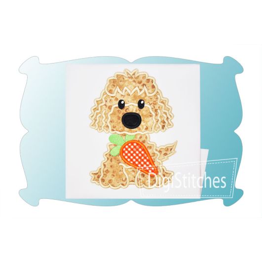 Easter Dog Boy Applique | Machine Embroidery Designs by JuJu