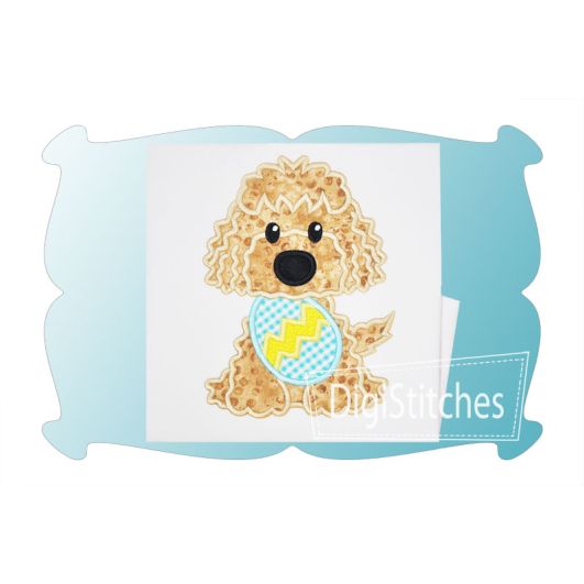 Easter Dog Boy 2 Applique | Machine Embroidery Designs by JuJu