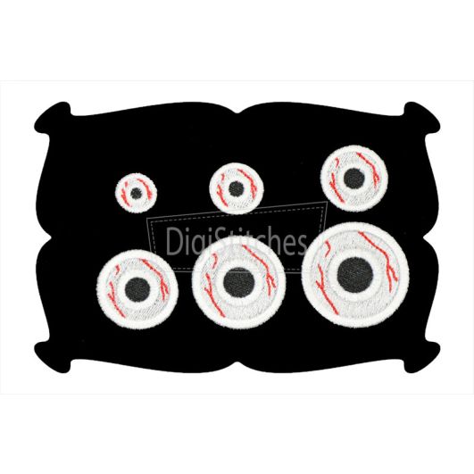Eyeball Minis | Machine Embroidery Designs by JuJu