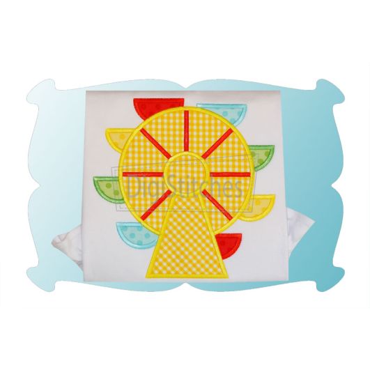 Ferris Wheel Applique | Machine Embroidery Designs by JuJu