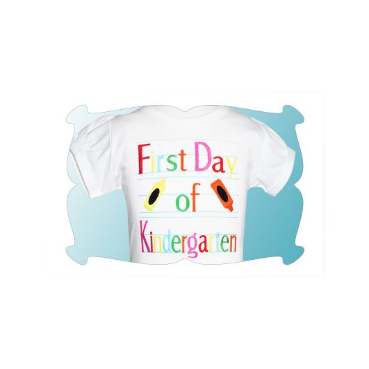 First Day of Kindergarten | Machine Embroidery Designs by JuJu