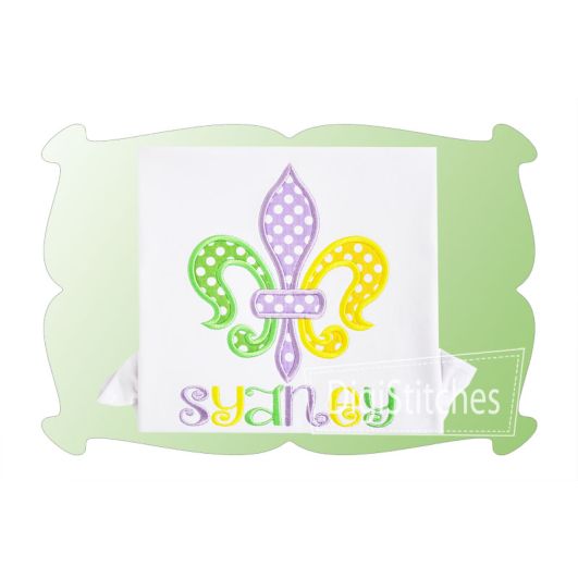Fleur De Lis 2 Applique | Machine Embroidery Designs by JuJu