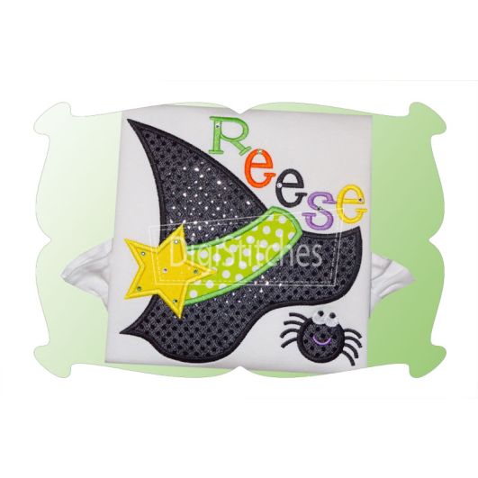 Floppy Witch Hat Applique | Machine Embroidery Designs by JuJu