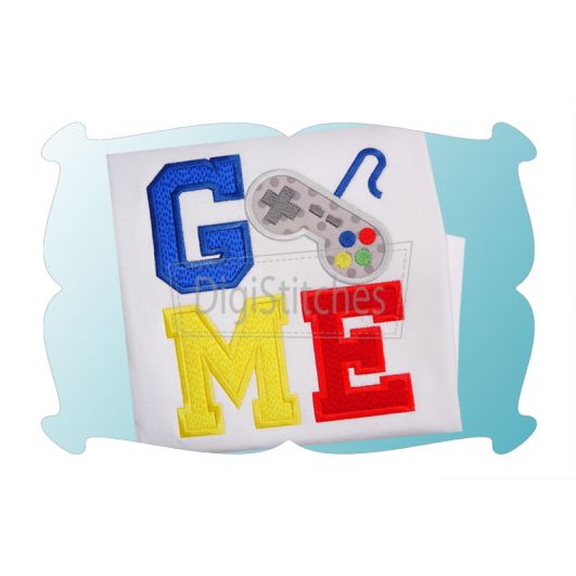 GAME Applique | Machine Embroidery Designs by JuJu