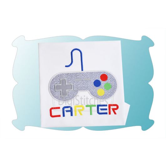 Game Controller Applique | Machine Embroidery Designs by JuJu