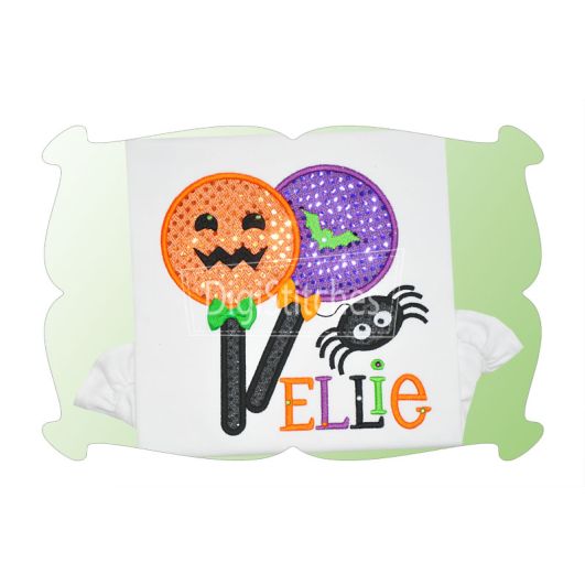 Halloween Lollipops Applique | Machine Embroidery Designs by JuJu