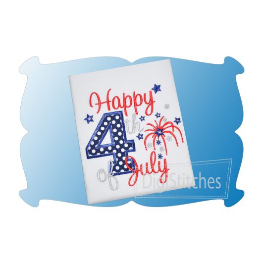 Happy 4th of July | Machine Embroidery Designs by JuJu