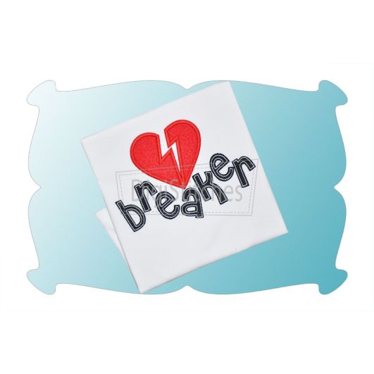 Heart Breaker Applique | Machine Embroidery Designs by JuJu
