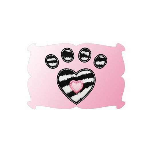 Heart Paw Print Applique | Machine Embroidery Designs by JuJu