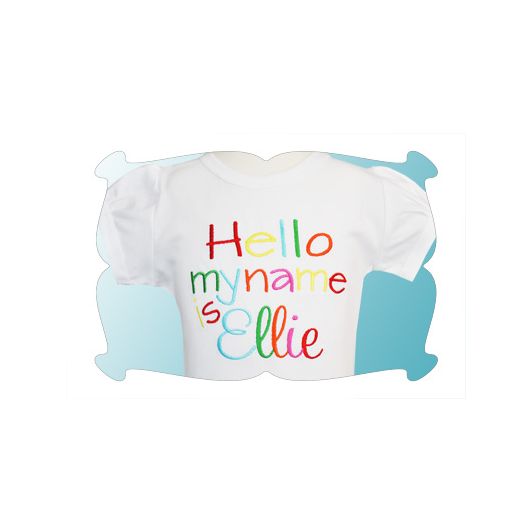 Hello My Name Is 2 | Machine Embroidery Designs by JuJu
