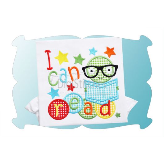 I Can Read Applique | Machine Embroidery Designs by JuJu