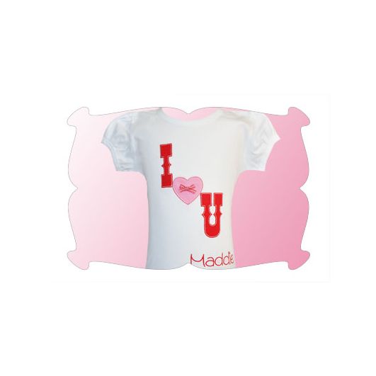 I Love U Applique | Machine Embroidery Designs by JuJu