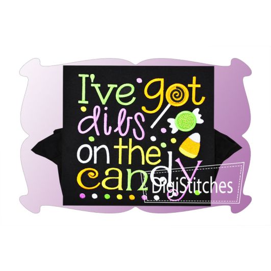 I've Got Dibs On The Candy Applique | Machine Embroidery Designs by JuJu