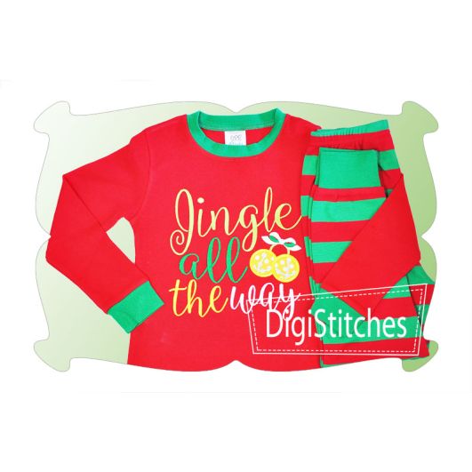 Jingle All The Way Applique | Machine Embroidery Designs by JuJu