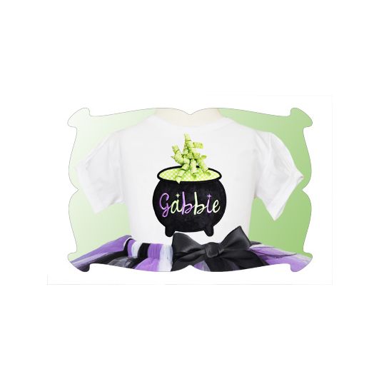 Korker Ribbon Bubbling Witch Cauldron Applique | Machine Embroidery Designs by JuJu