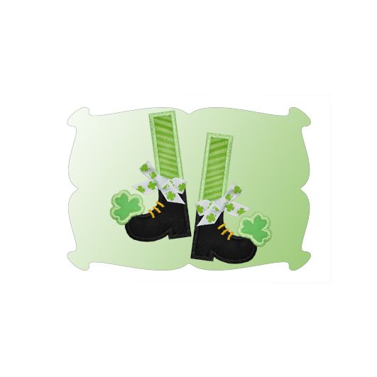 Lady Leprechaun Shoes Applique | Machine Embroidery Designs by JuJu