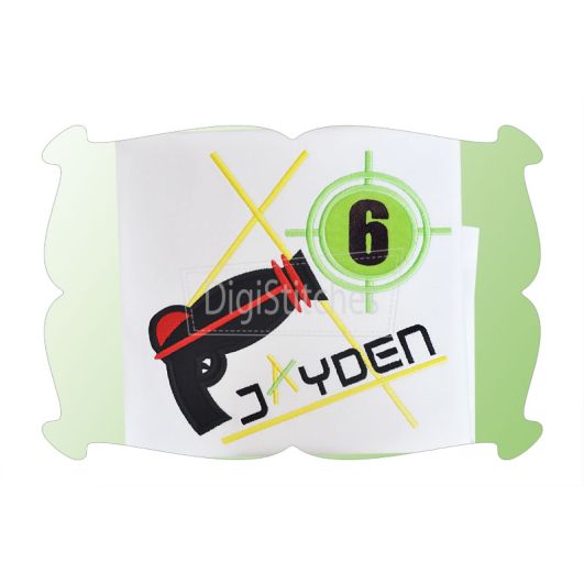 Laser Tag Birthday Numbers Applique | Machine Embroidery Designs by JuJu