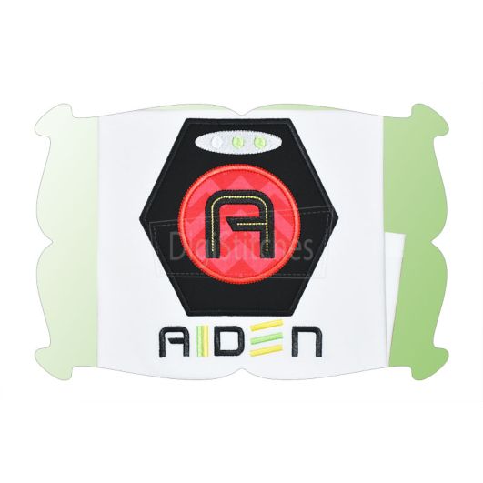 Laser Tag Target Applique Alphabet | Machine Embroidery Designs by JuJu
