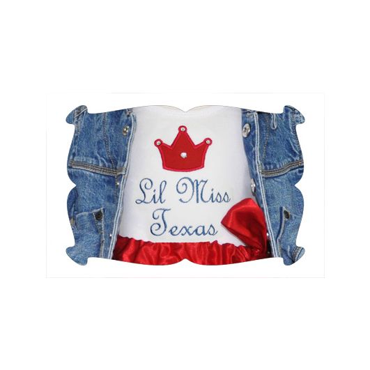 Lil Miss Applique Set | Machine Embroidery Designs by JuJu