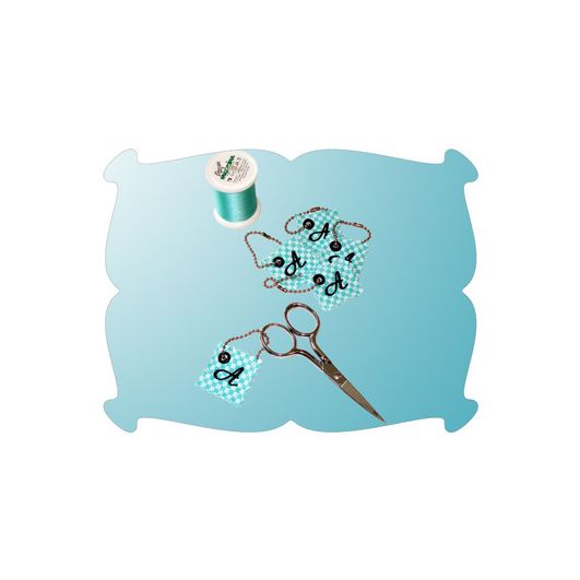 Lil Monogrammed Tags | Machine Embroidery Designs by JuJu