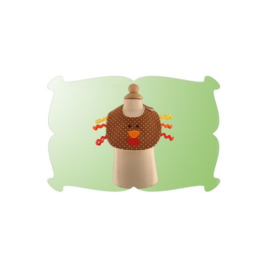 Lil Turkey Baby Bib In The Hoop | Machine Embroidery Designs by JuJu