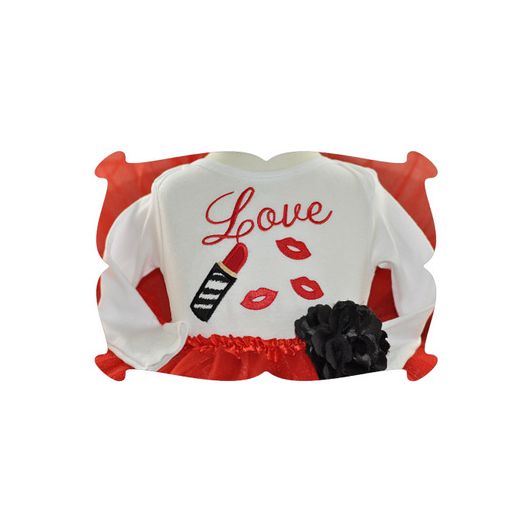 Lipstick Love Applique | Machine Embroidery Designs by JuJu