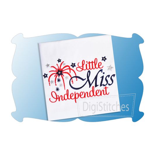 Little Miss Independent | Machine Embroidery Designs by JuJu