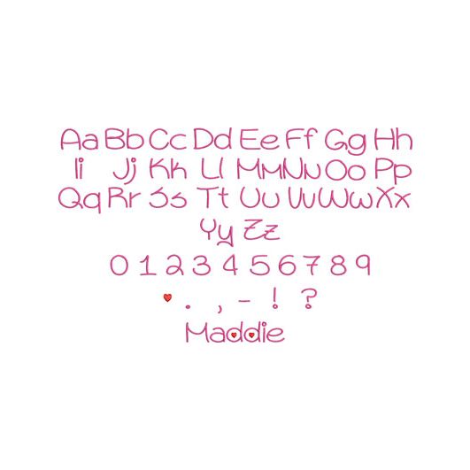 Maddie Embroidery Font | Machine Embroidery Designs by JuJu