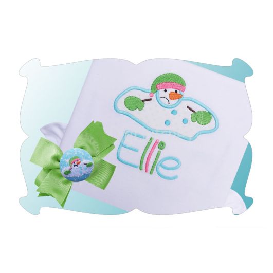Melting Snowman Applique | Machine Embroidery Designs by JuJu