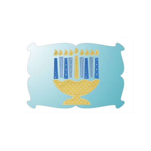 Menorah Applique | Machine Embroidery Designs by JuJu