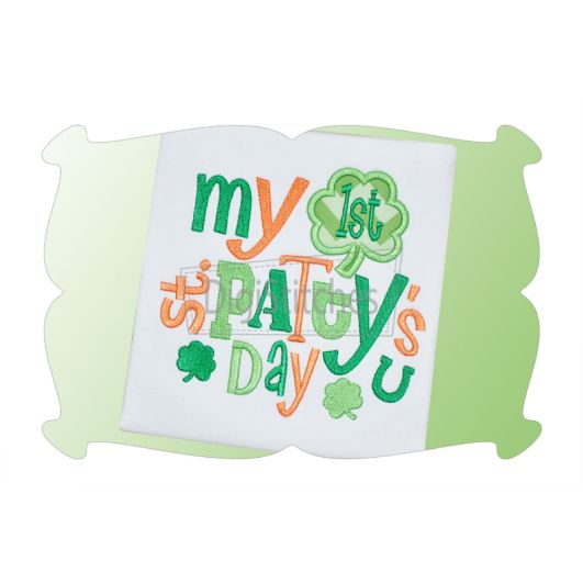 My First St Pattys Day 2 Applique | Machine Embroidery Designs by JuJu