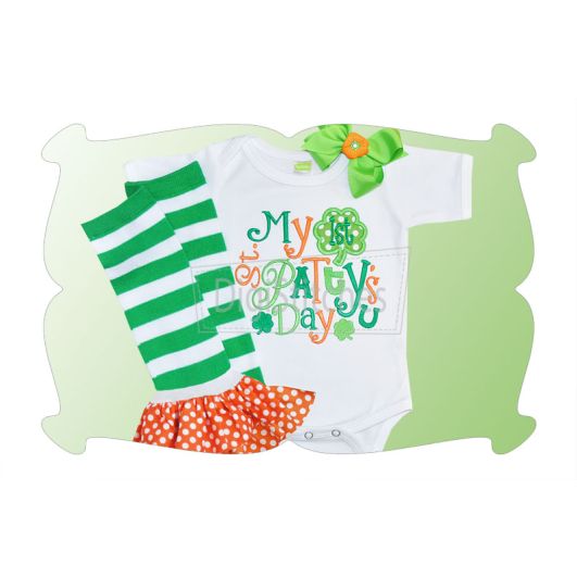My First St Pattys Day Applique | Machine Embroidery Designs by JuJu