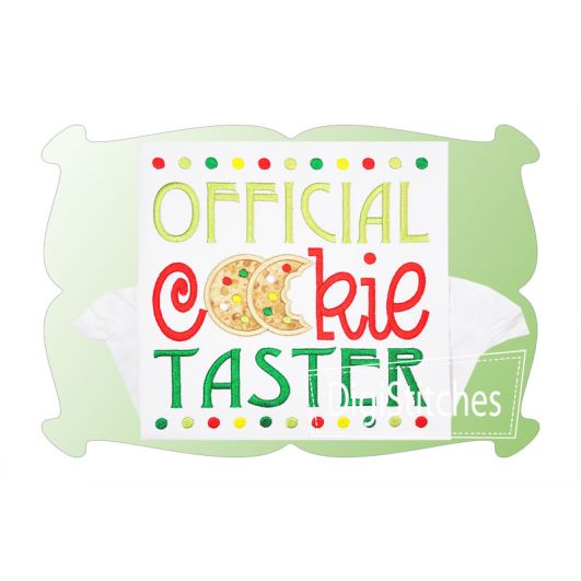 Official Cookie Taster Applique | Machine Embroidery Designs by JuJu