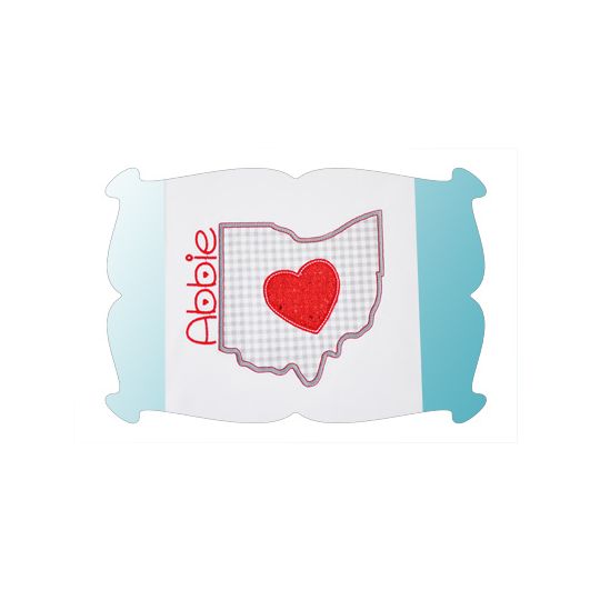 Ohio Love Applique | Machine Embroidery Designs by JuJu