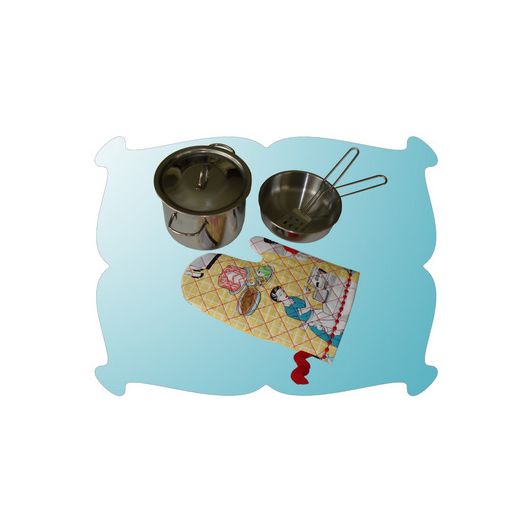 Play Food Oven Mitt and Pot Holder Set | Machine Embroidery Designs by JuJu
