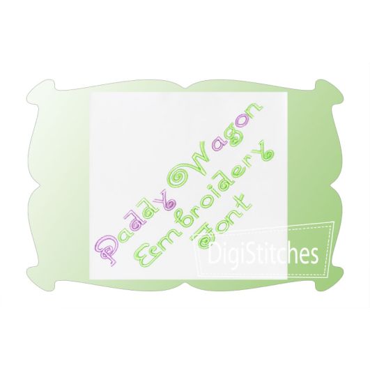 Paddy Wagon Embroidery Font | Machine Embroidery Designs by JuJu